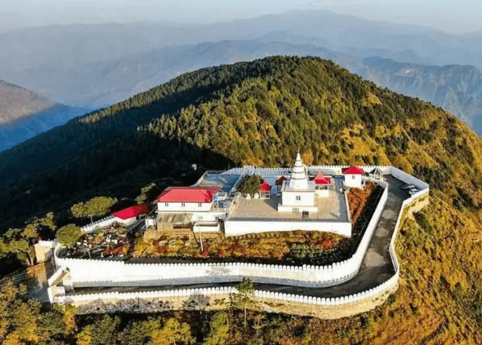 360-degree panoramic view from Kali Ka Tibba Chail - Mountain Junkey
