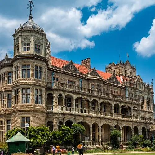 Victorian-era heritage building on Mall Road Shimla - Mountain Junkey