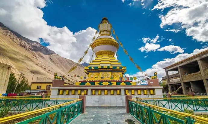 Ancient entrance of Tabo Monastery in Spiti Valley - Mountain Junkey