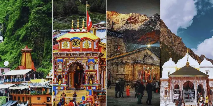 Pilgrim trekking path to Yamunotri during Char Dham Yatra by Mountain Junkey